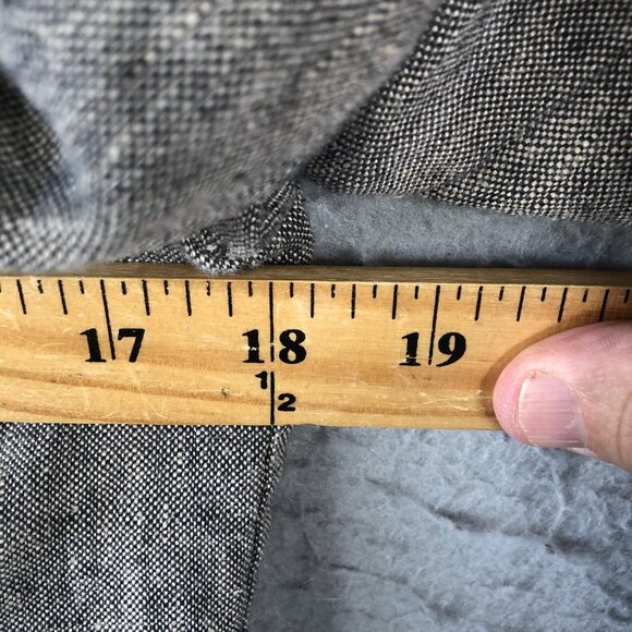 Dana Buchman Pantsuit Womens 6 Gray Linen Button Blazer Straight Leg Career - Picture 8 of 16